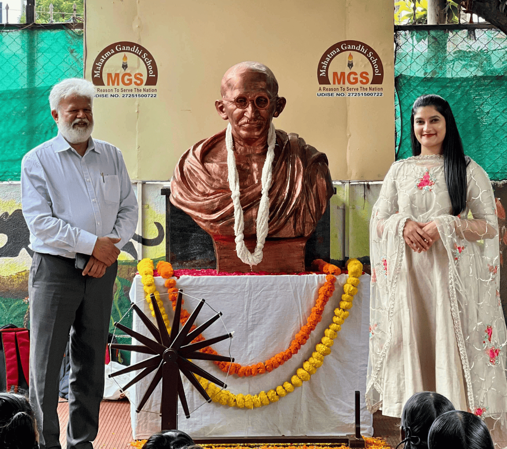 Gandhi Jayanti celebration at Mahatma Gandhi School